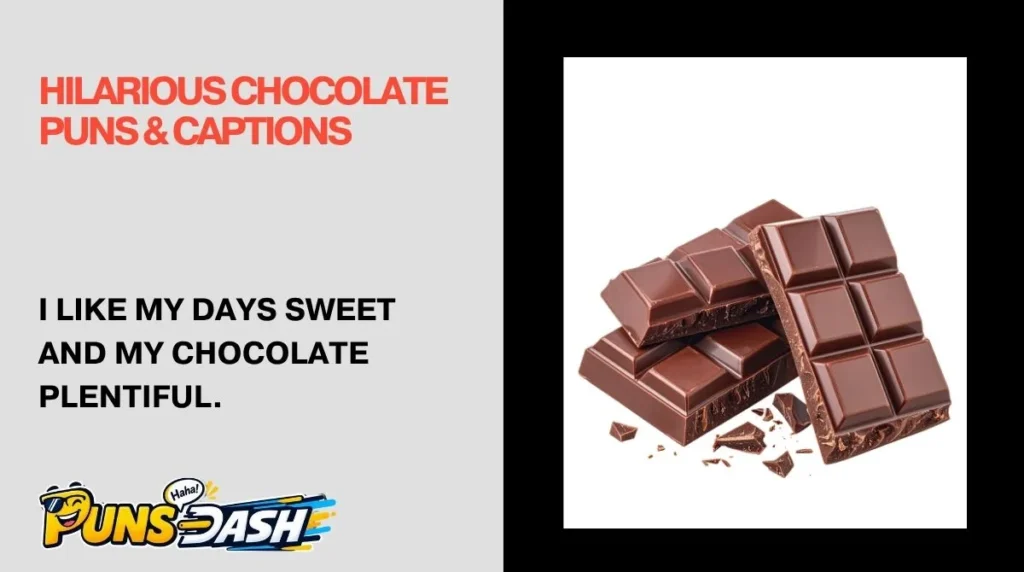 Hilarious Chocolate Puns & Captions