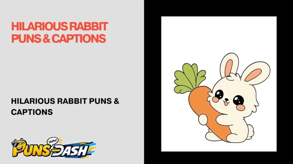 Hilarious Rabbit Puns & Captions