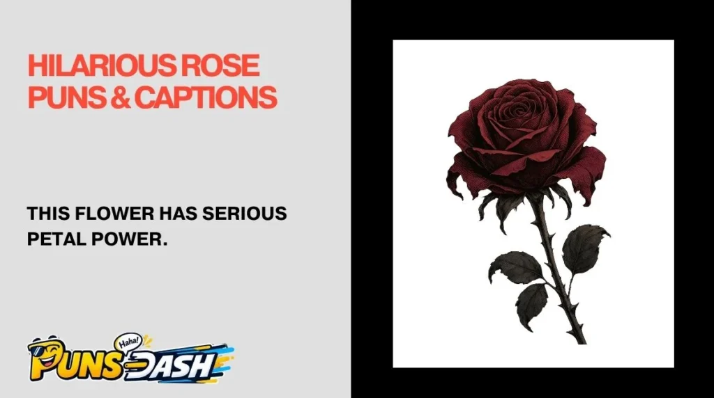 Hilarious Rose Puns & Captions
