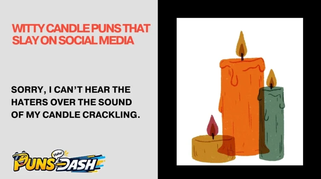 Witty Candle Puns That Slay on Social Media