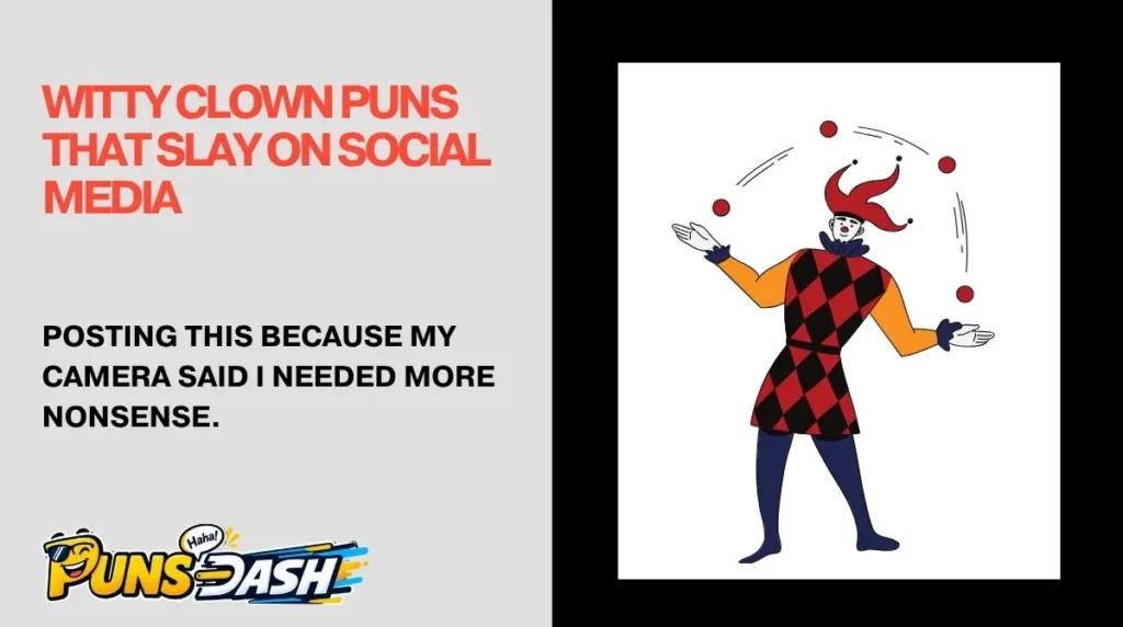 Witty Clown Puns That Slay on Social Media