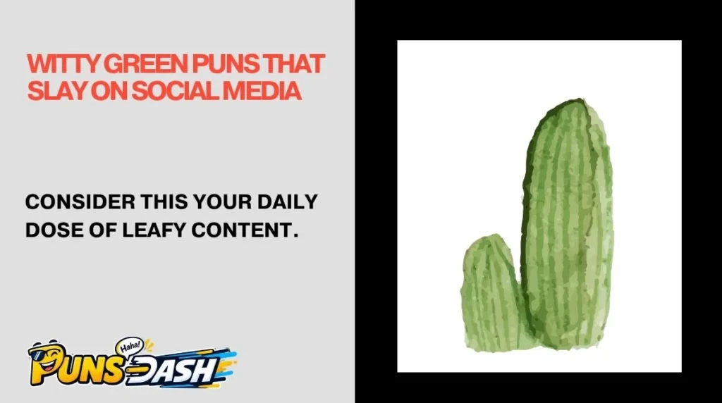 Witty Green Puns That Slay on Social Media