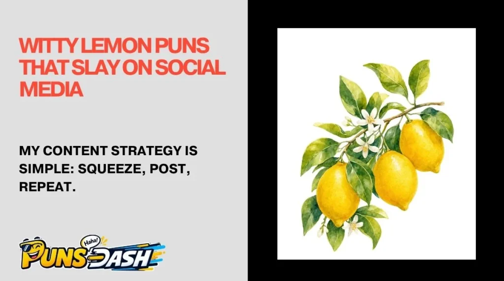 Witty Lemon Puns That Slay on Social Media