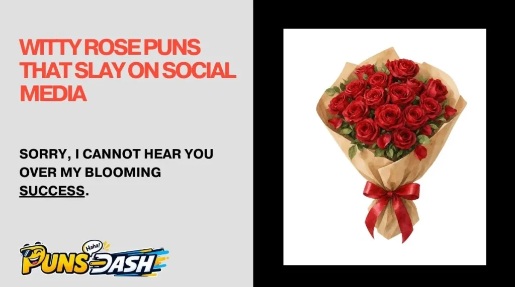 Witty Rose Puns That Slay on Social Media