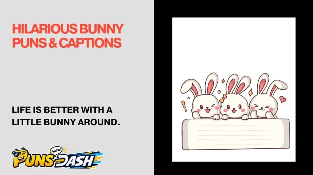 Hilarious Bunny Puns & Captions
