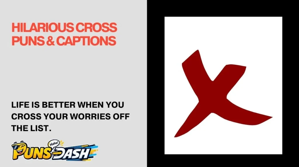 Hilarious Cross Puns & Captions 