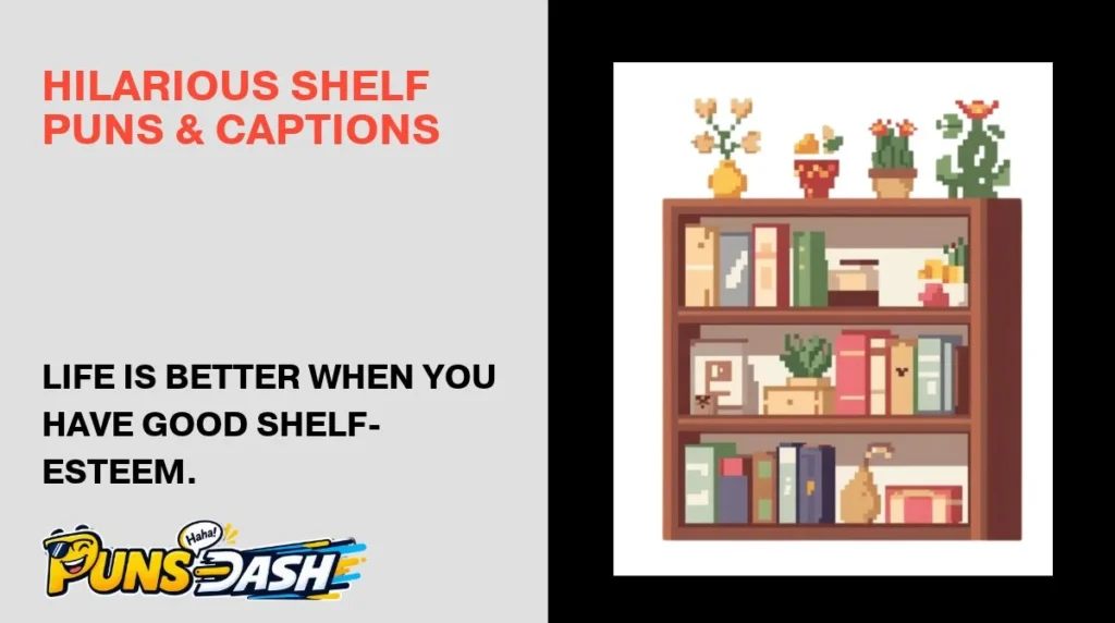 Hilarious Shelf Puns & Captions 
