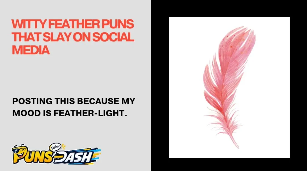 Witty Feather Puns That Slay on Social Media