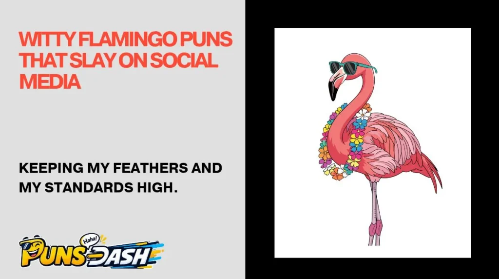 Witty Flamingo Puns That Slay on Social Media