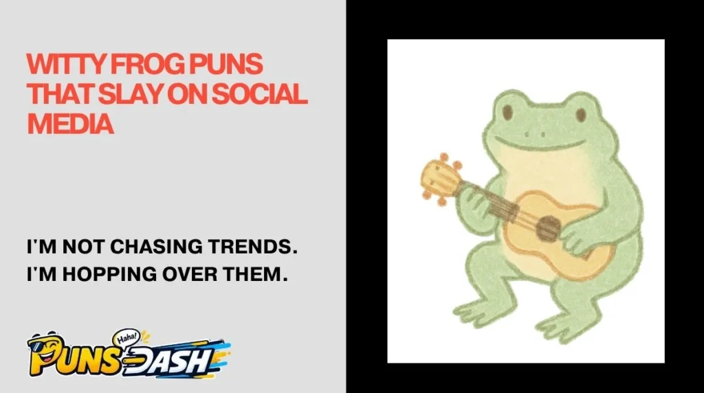 Witty Frog Puns That Slay on Social Media