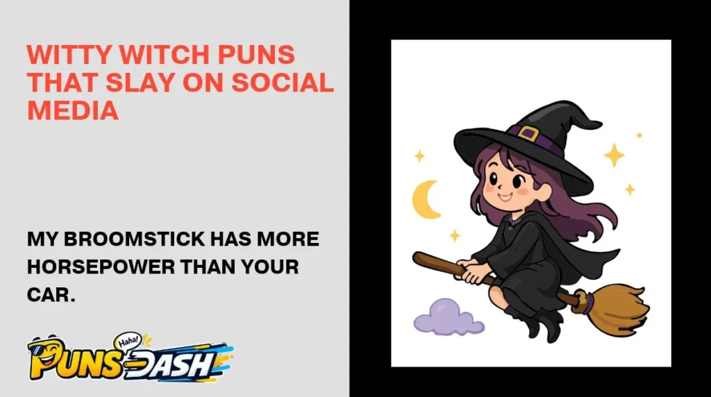 Witty Witch Puns That Slay on Social Media
